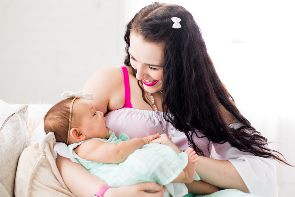 mother with her new baby, seattle family photographer