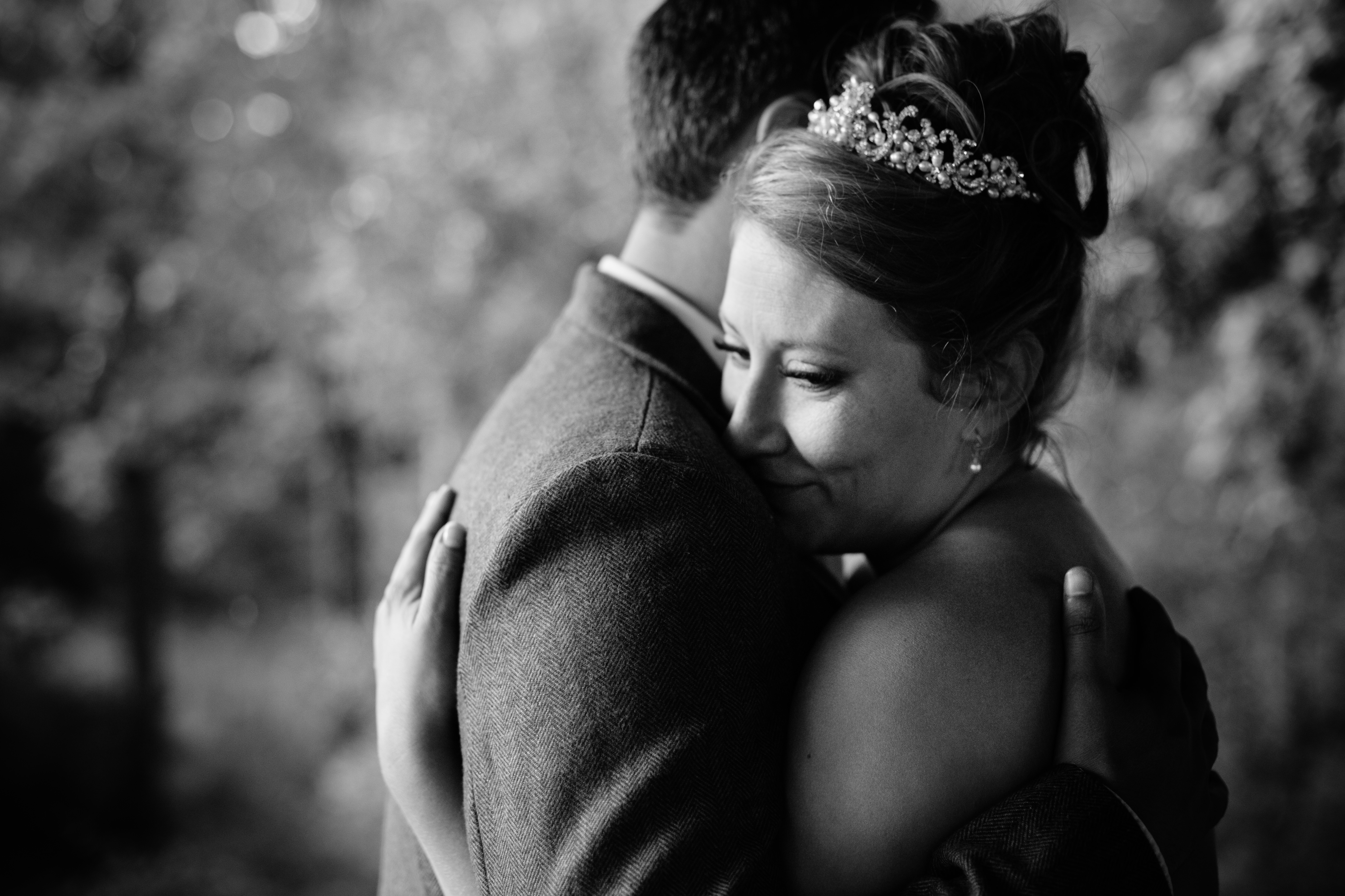 bride and groom at Troll Haven Bandy Farms