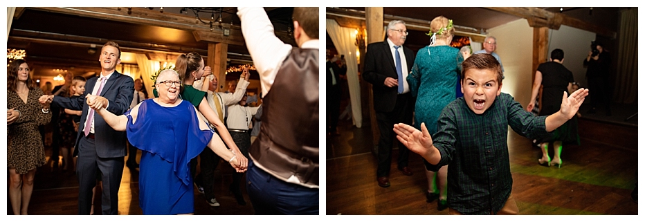 Guests Dancing at Snohomish Wedding